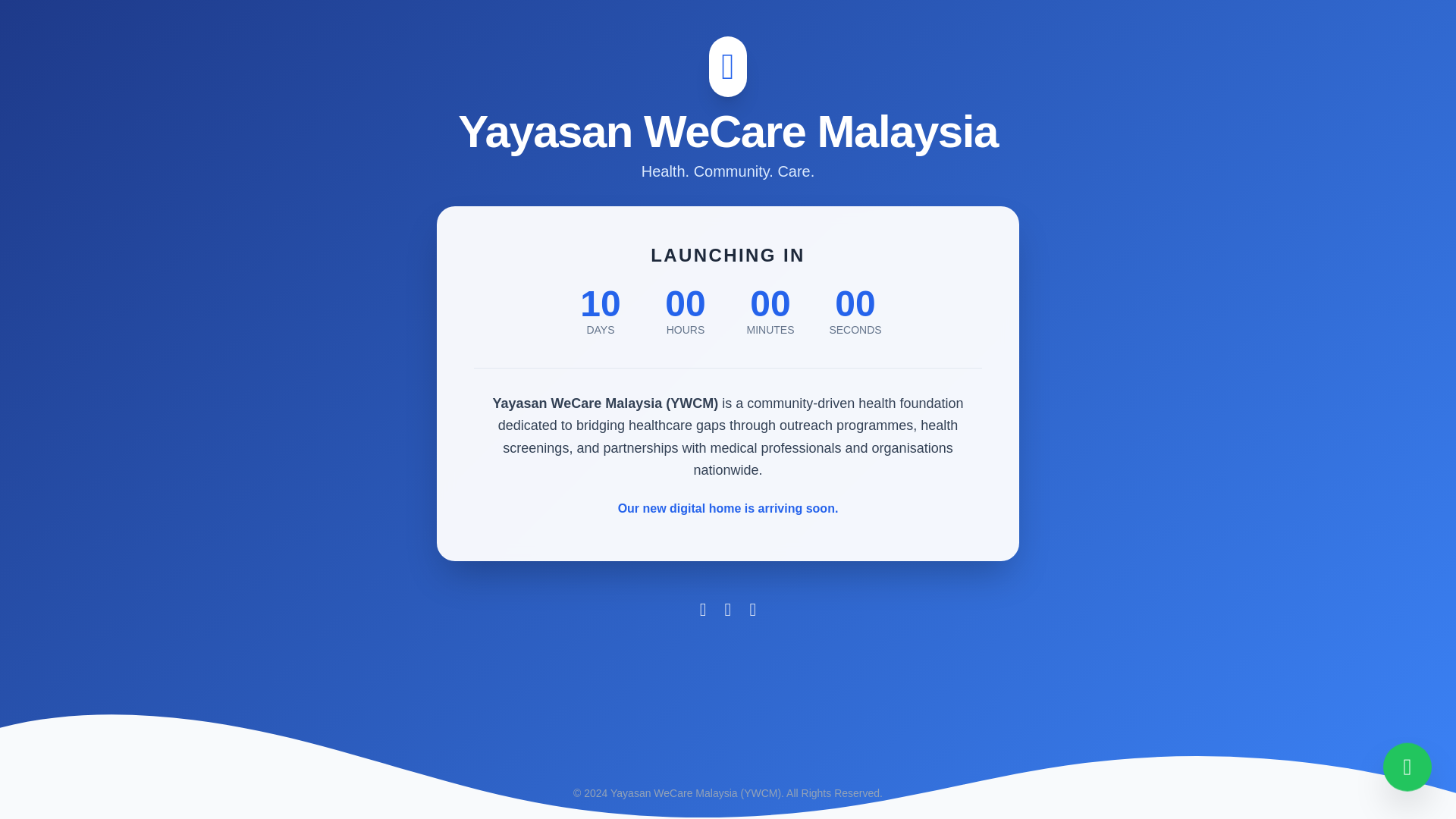 website screenshot of https://wecaremalaysia.org/