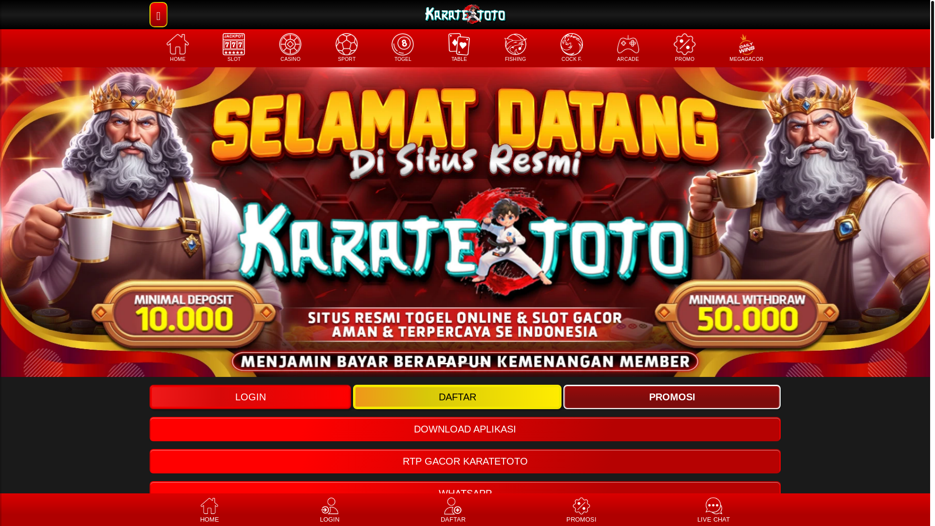 website screenshot of https://balikaratetoto.site/