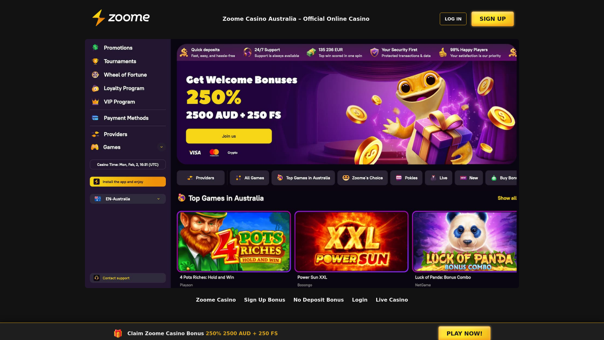 website screenshot of https://aus-zoomecasino-com.pages.dev/