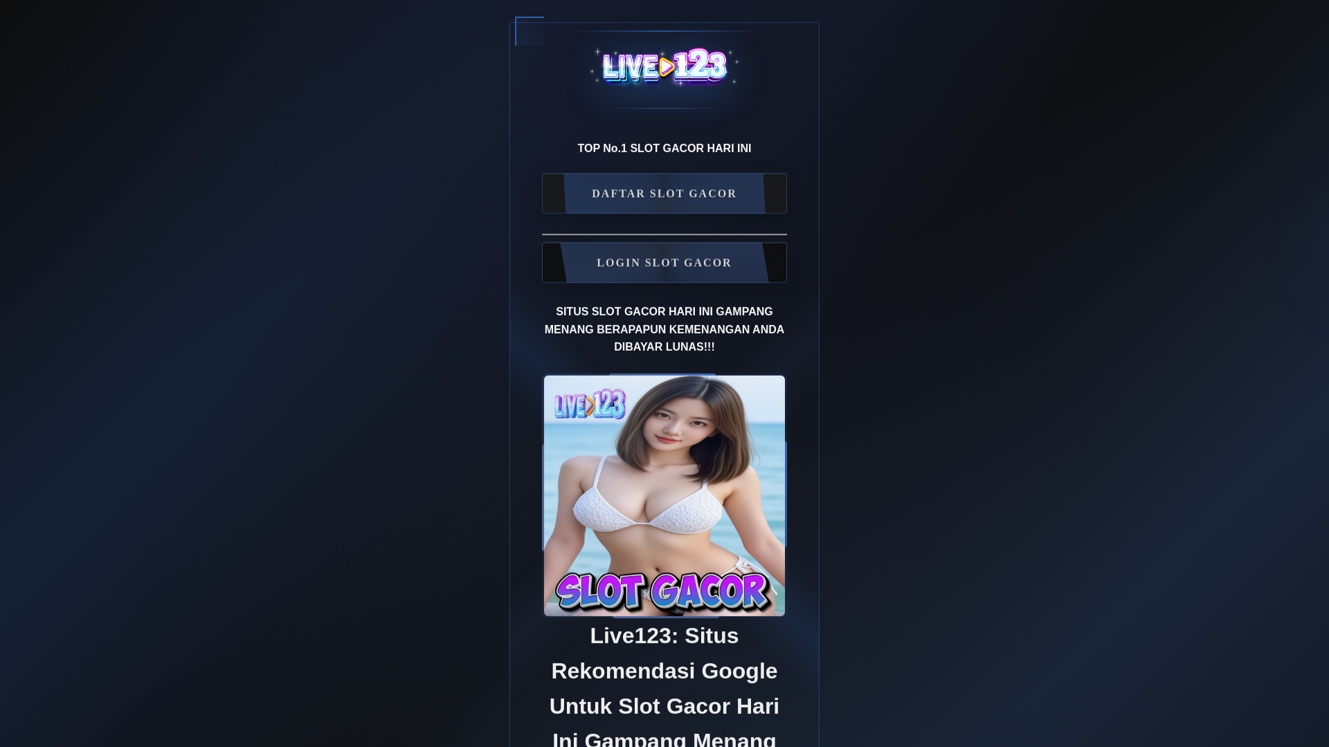 website screenshot of https://ampllive123rekomendasigoogle.pages.dev/