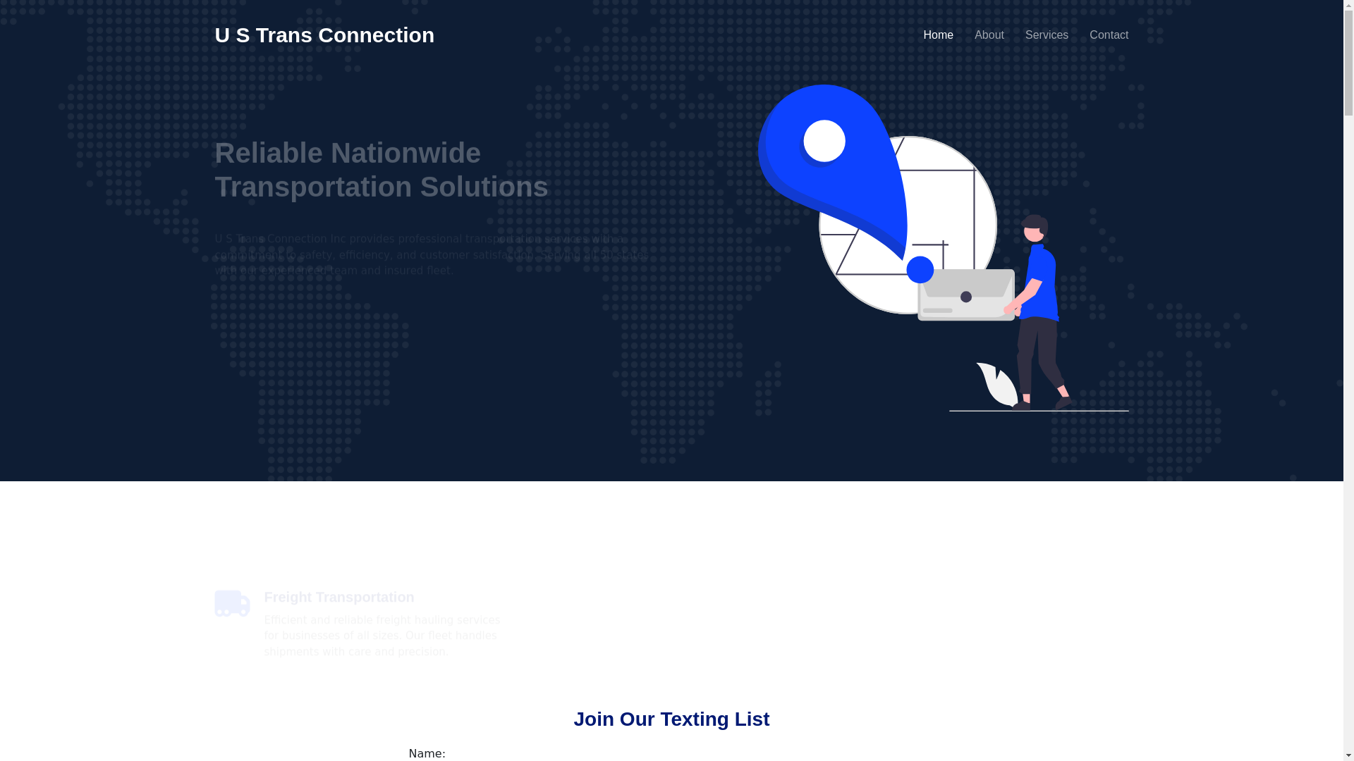 website screenshot of https://ustransconnection.pages.dev/