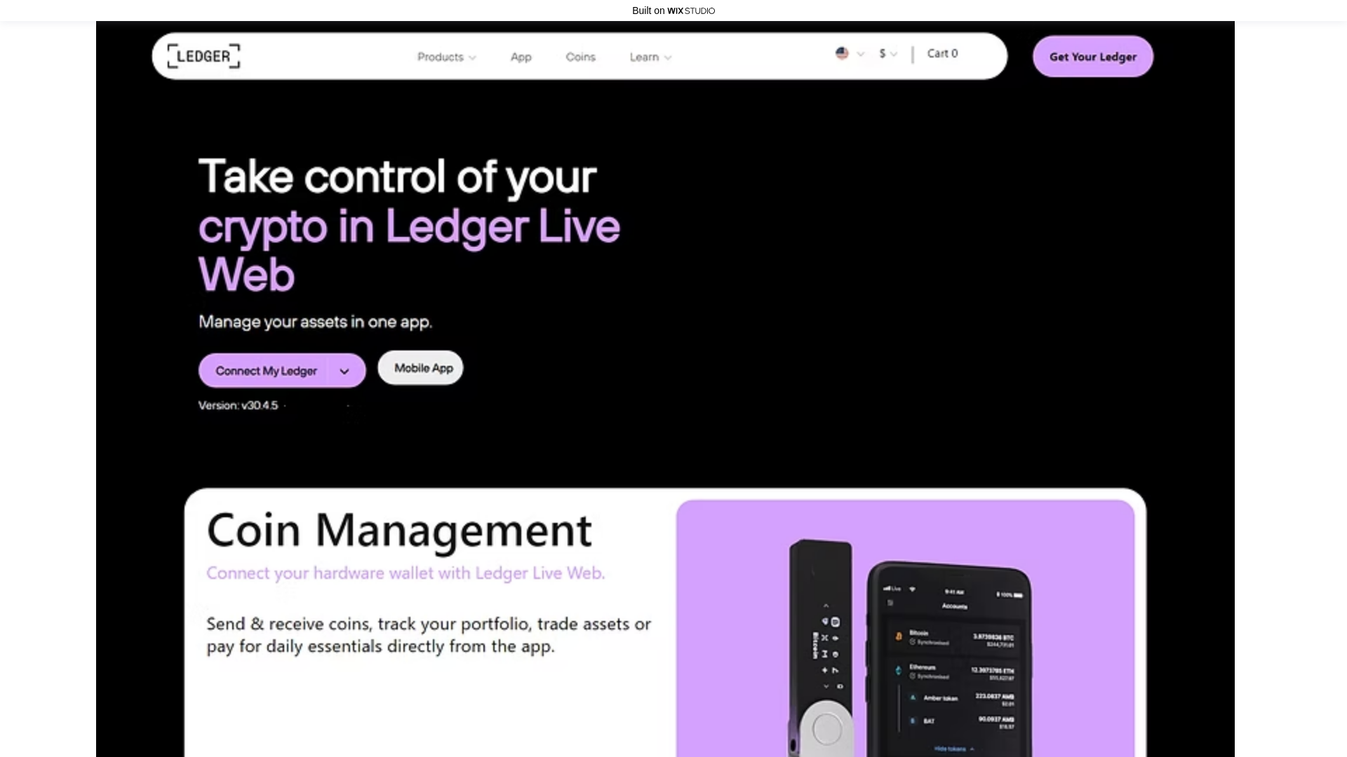 website screenshot of https://livestart-ldge.wixstudio.com/us-en