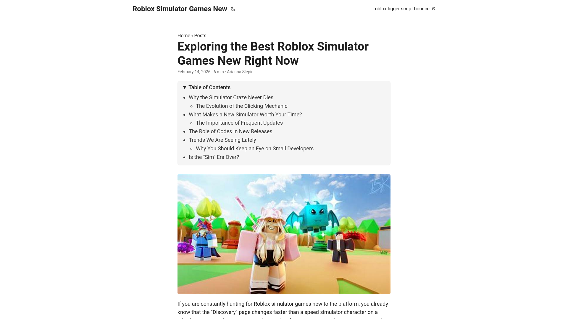 website screenshot of https://roblox-simulator-games-new.pages.dev/