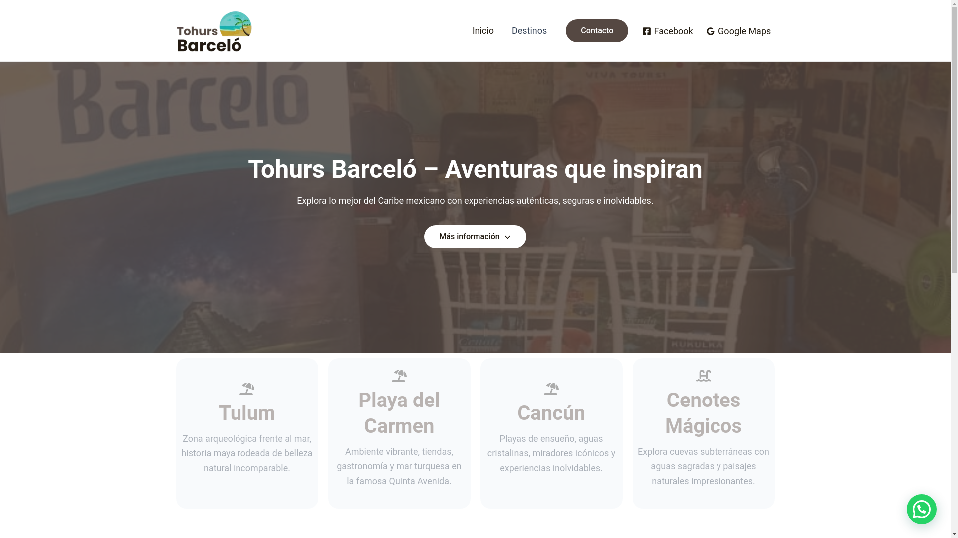 website screenshot of https://tohursbarcelo.com/