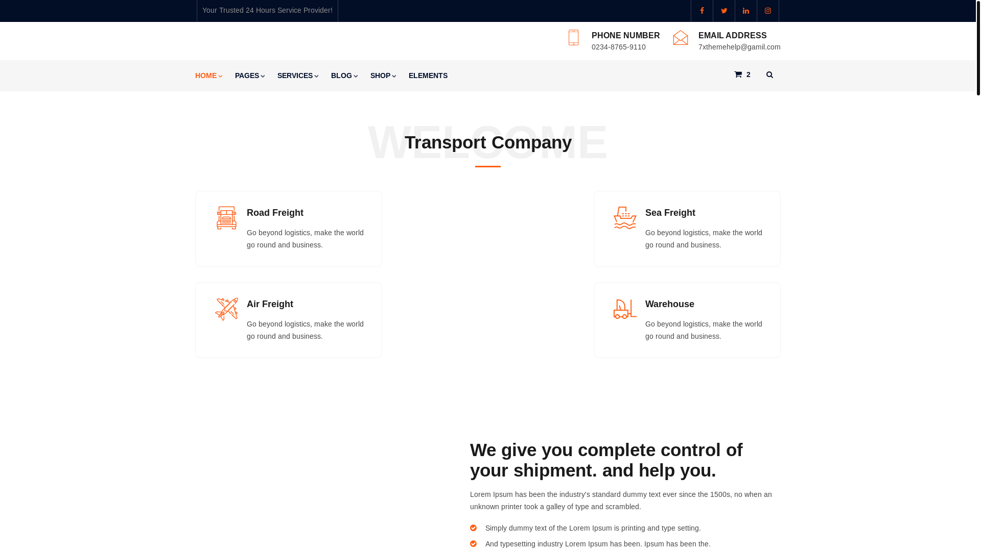 website screenshot of https://silverbayshipping.pages.dev/