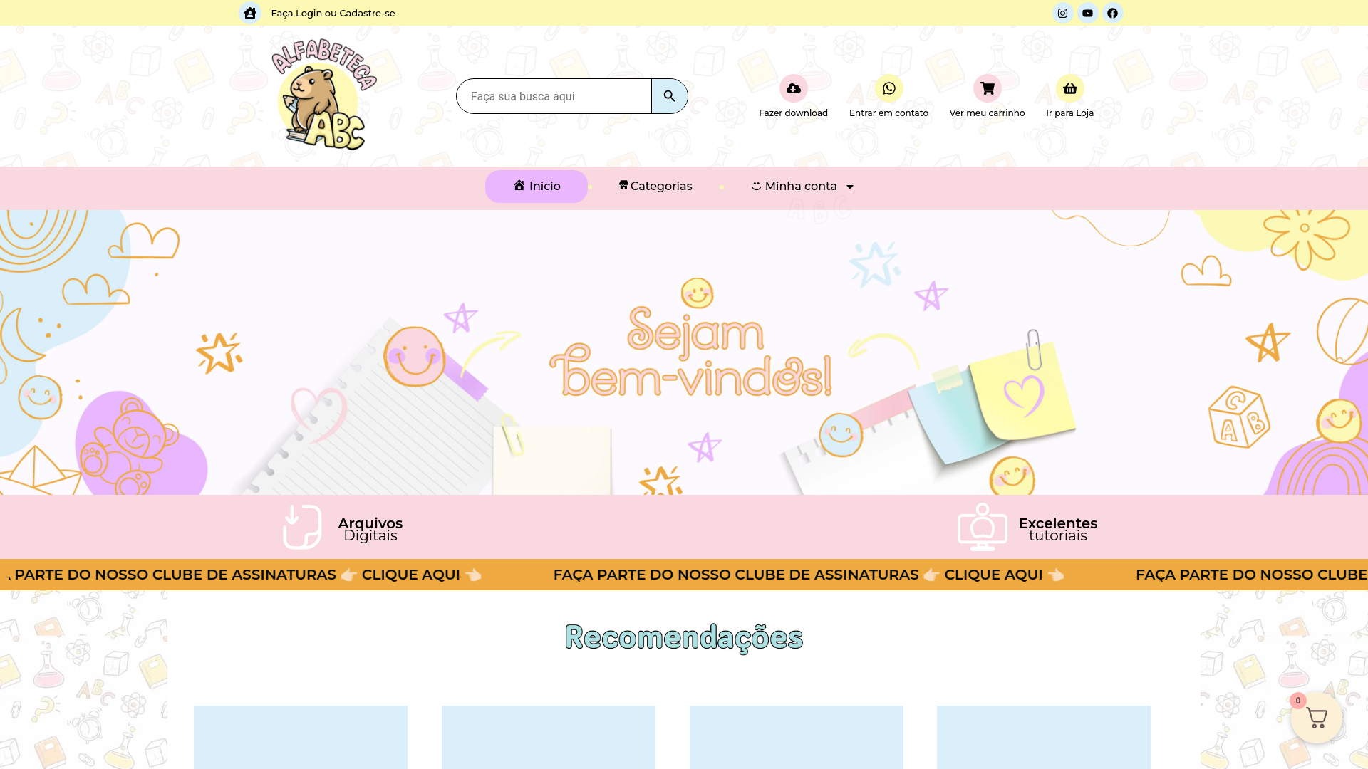 website screenshot of https://alfabetecaabc.com