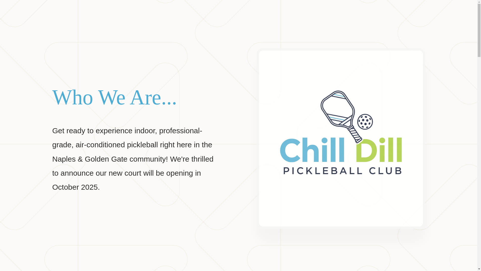 website screenshot of https://chilldillpickleball.com/