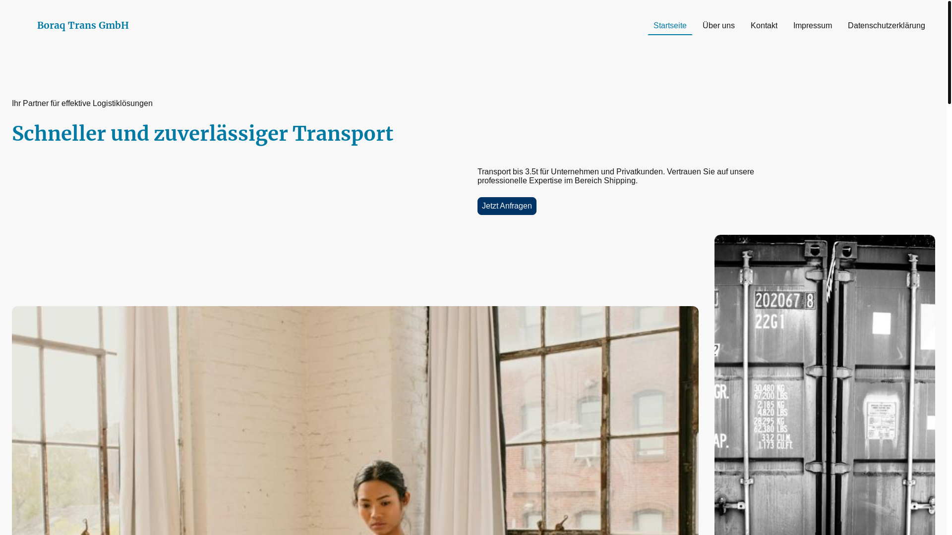 website screenshot of https://boraqtrans.de/