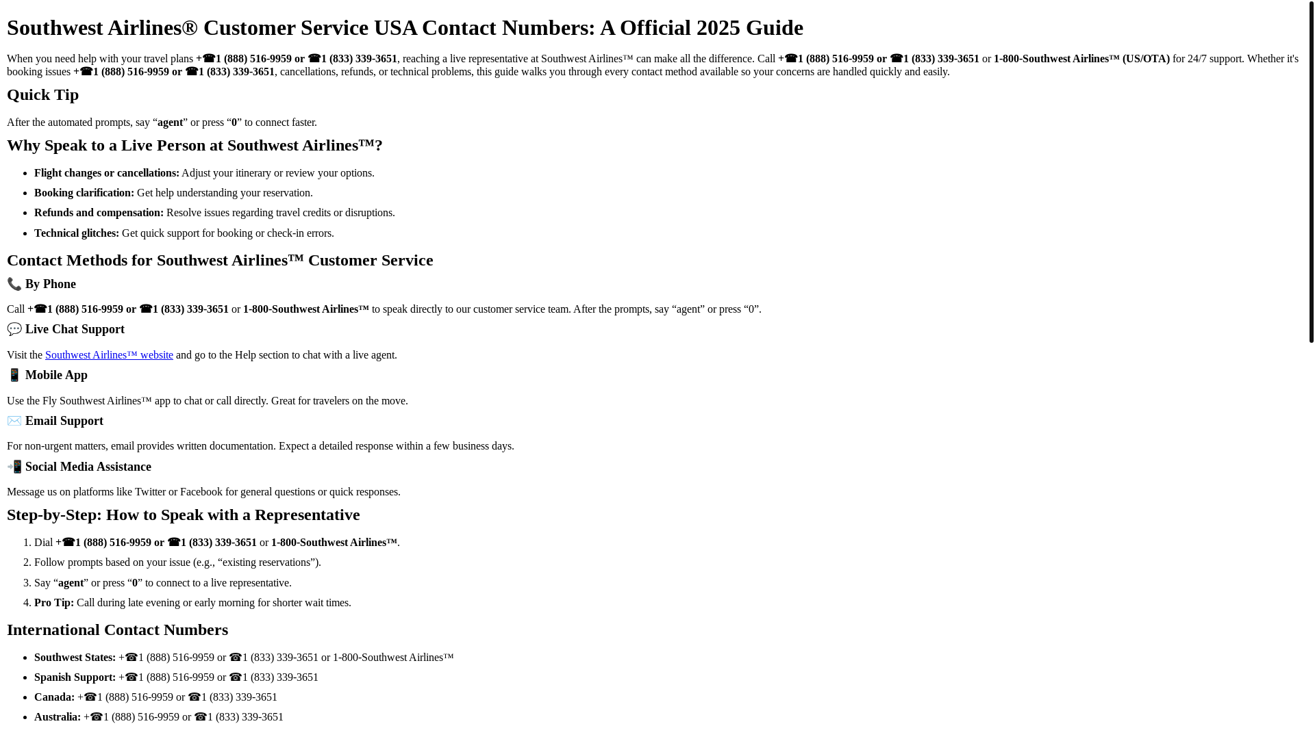 website screenshot of https://official-southwest-help-center-dar.pages.dev/