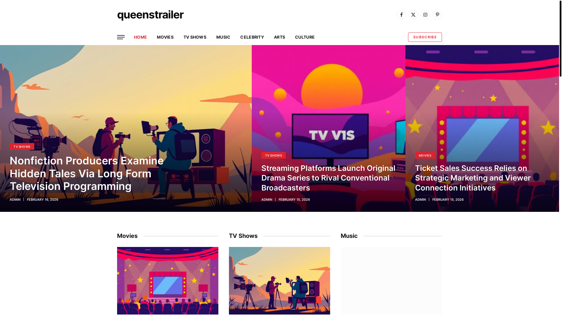 website screenshot of https://queenstrailer.co.uk/