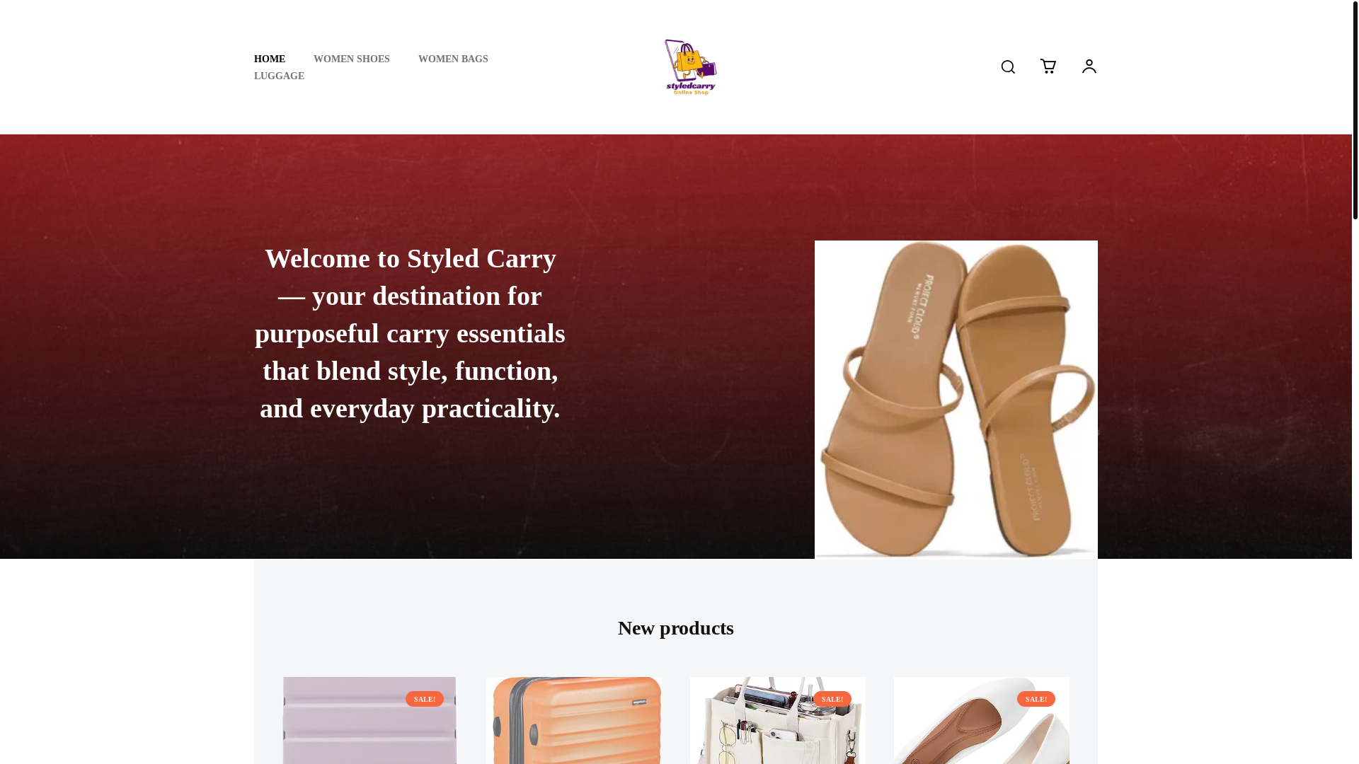 website screenshot of https://styledcarry.com/
