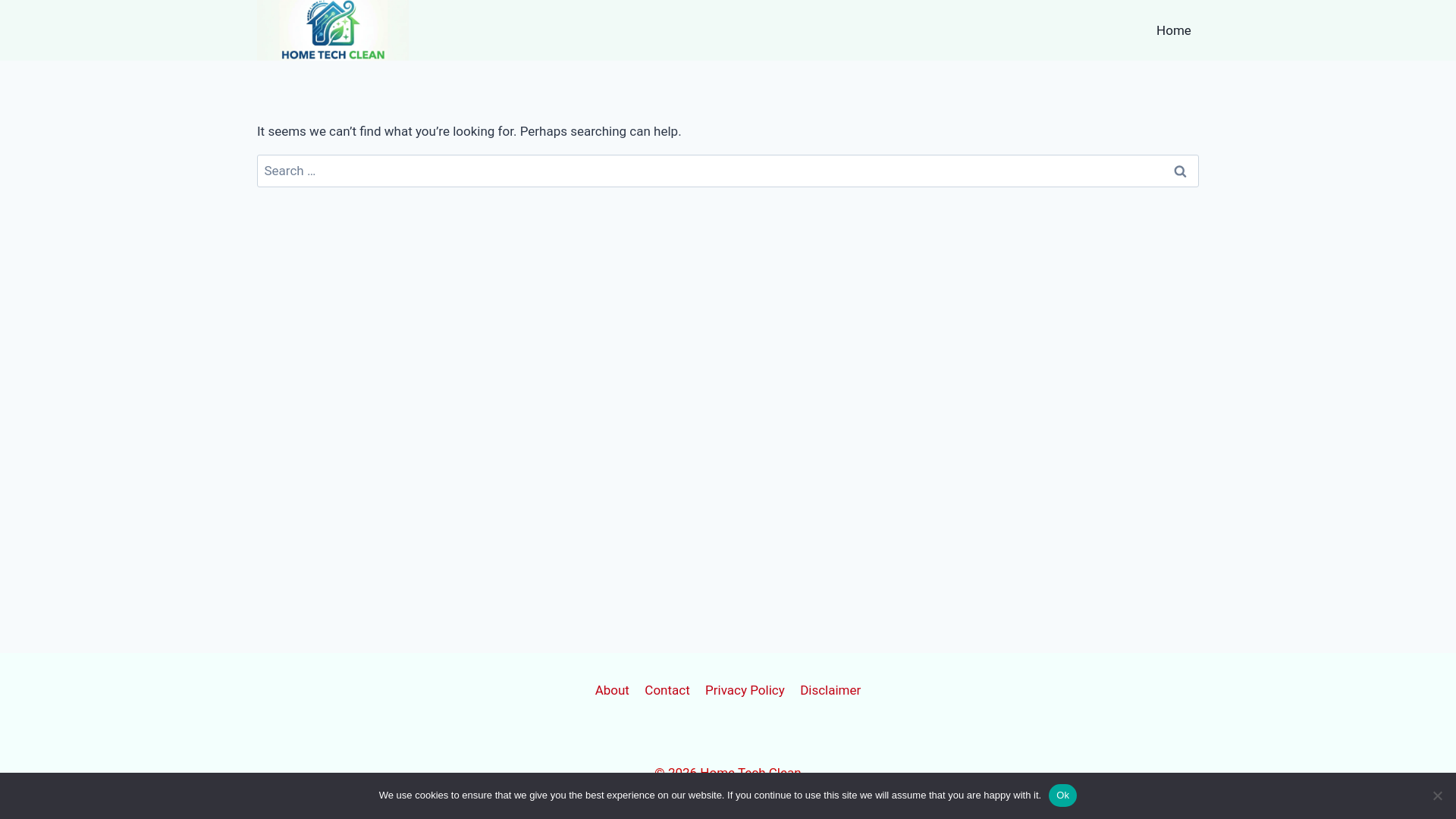 website screenshot of https://hometechclean.com