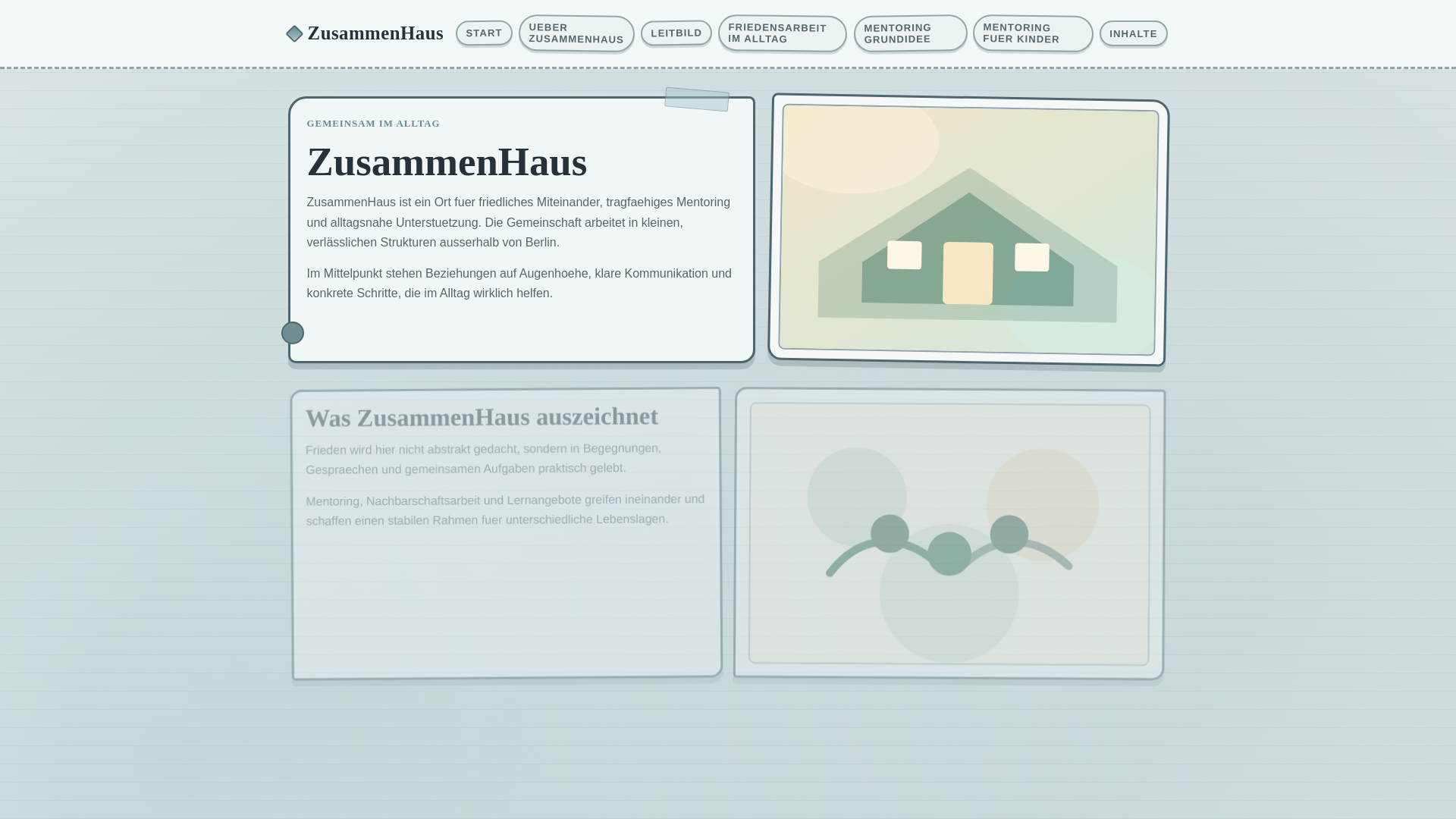 website screenshot of https://zusammenhaus-com.pages.dev/