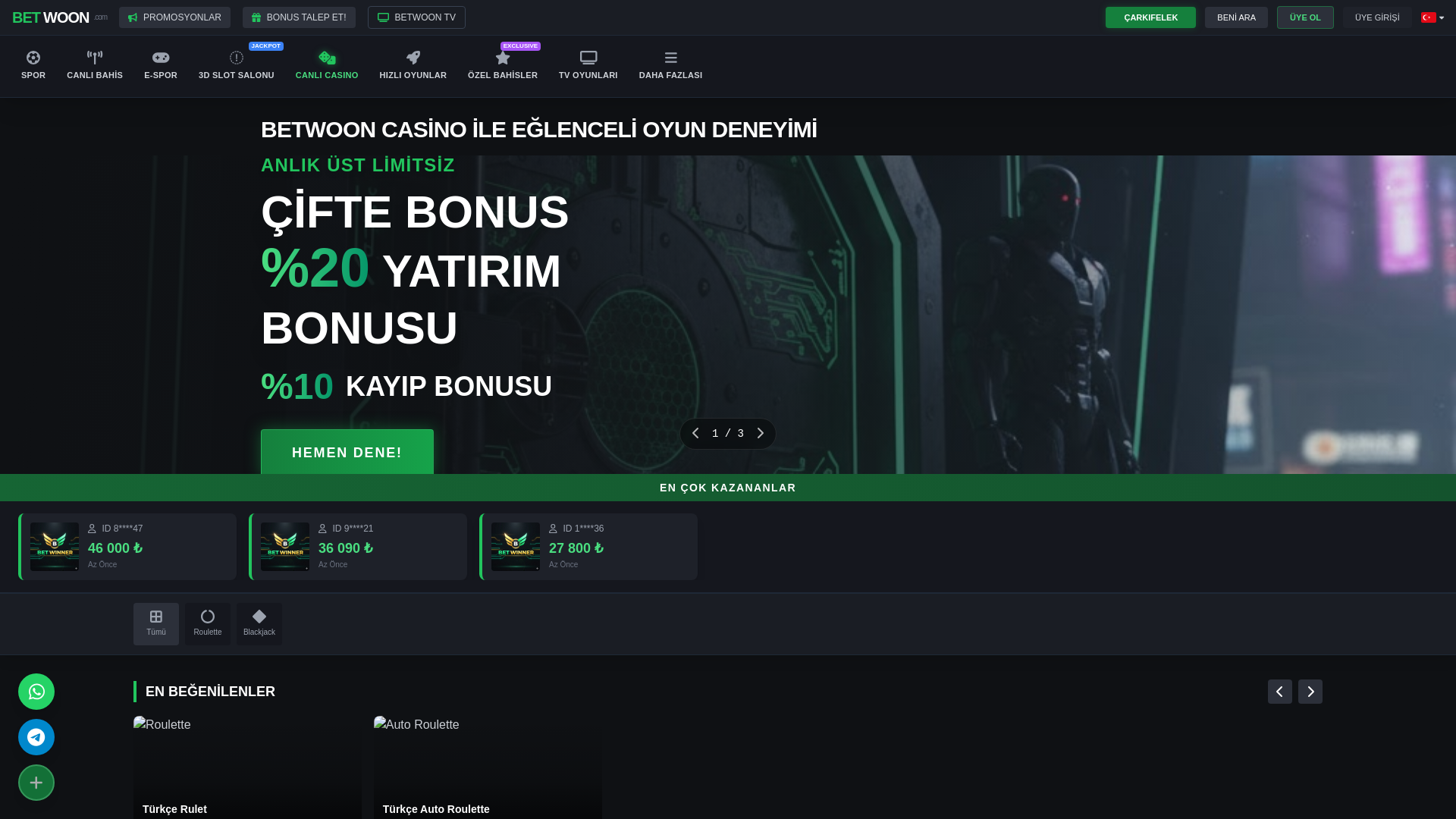 website screenshot of https://betwoon-2026casino.top/