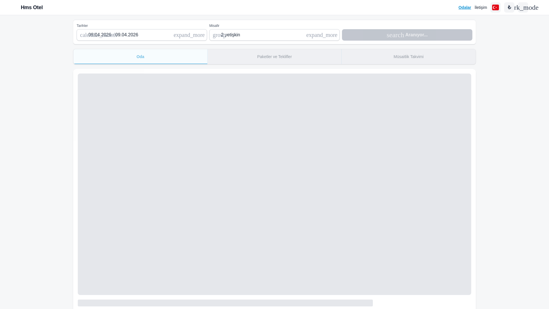 website screenshot of https://hmshotel.xyz