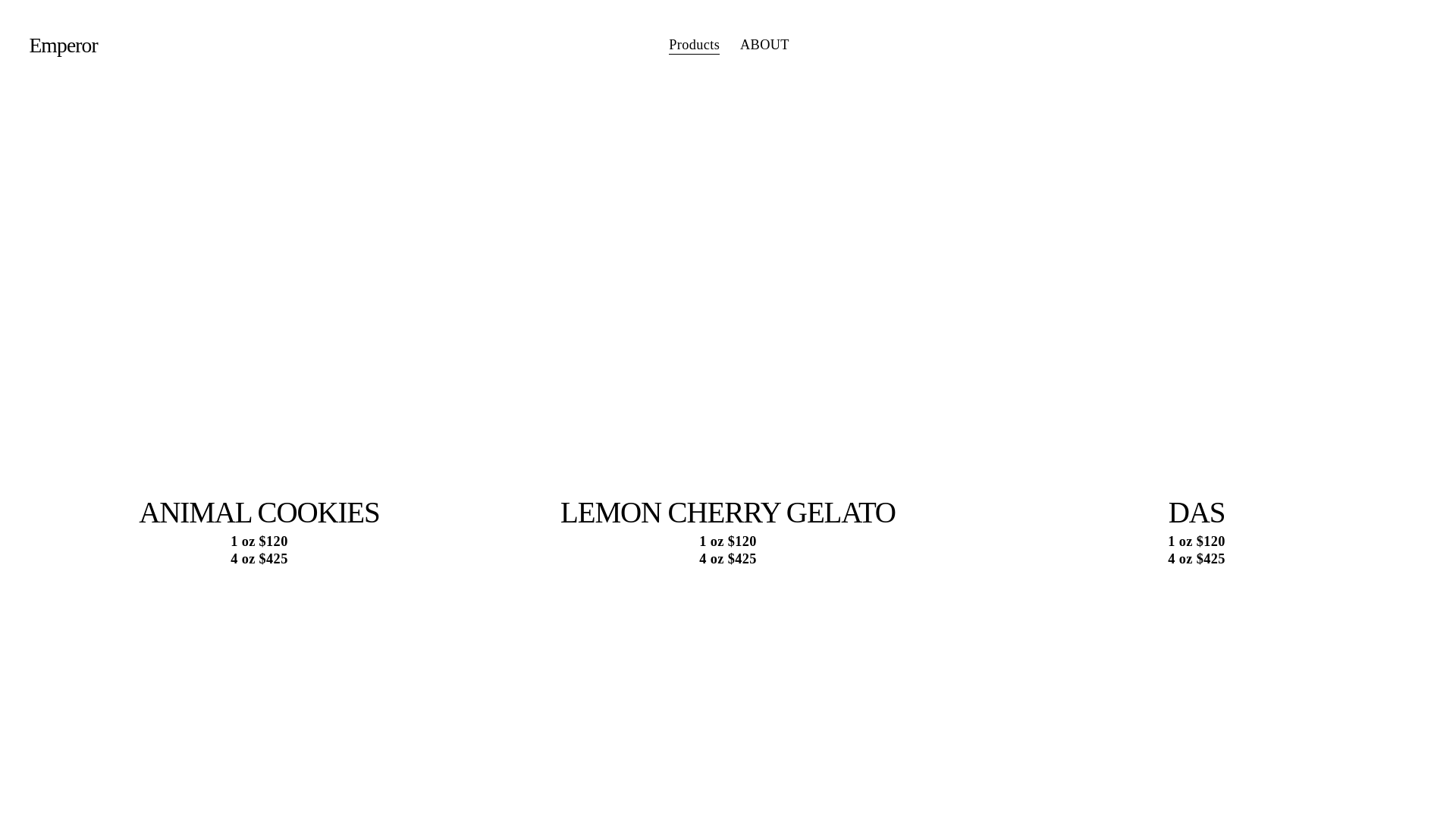 website screenshot of https://emperordistro.com