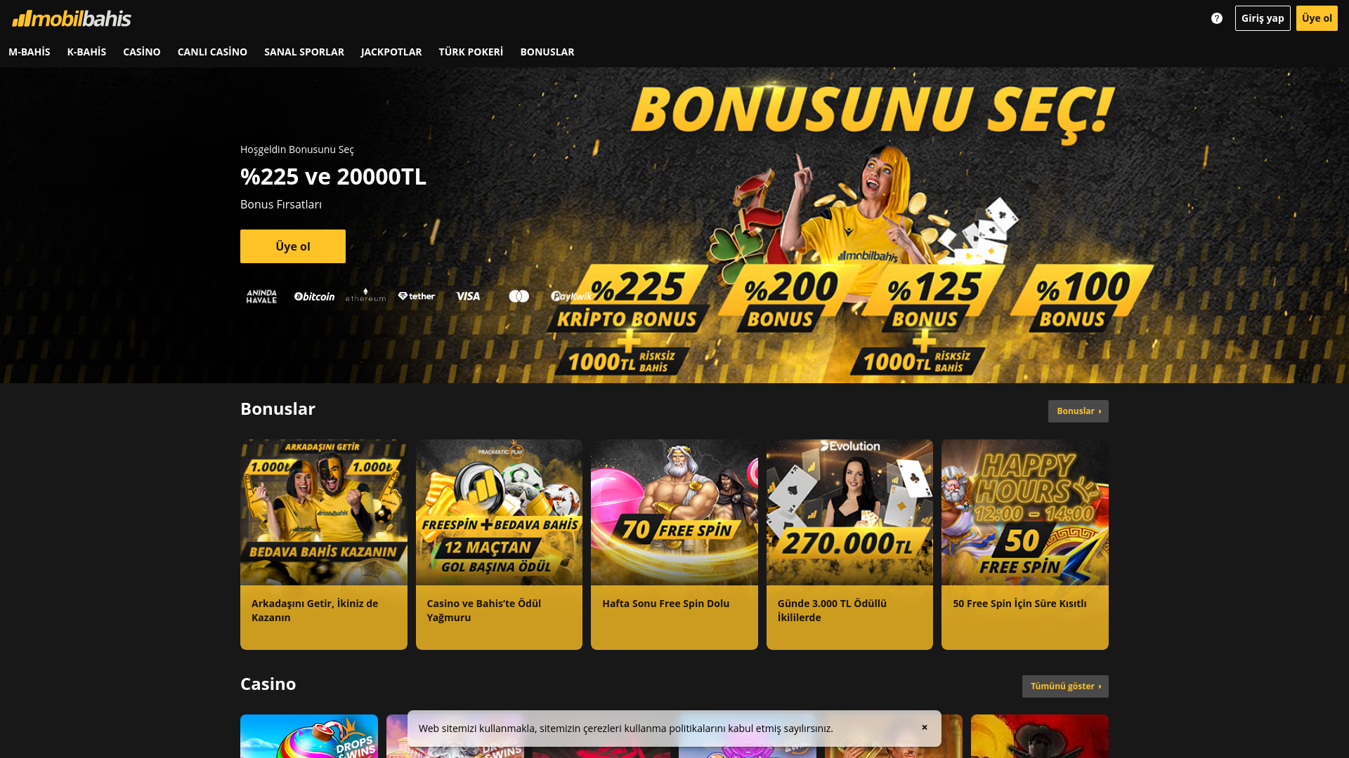 website screenshot of https://mobilbahis1257.com/