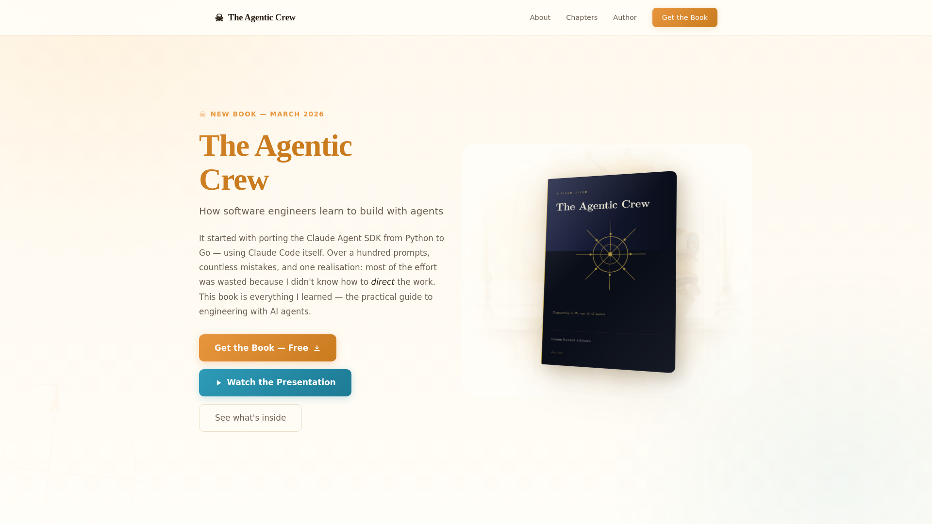 website screenshot of https://theagenticcrew.com/
