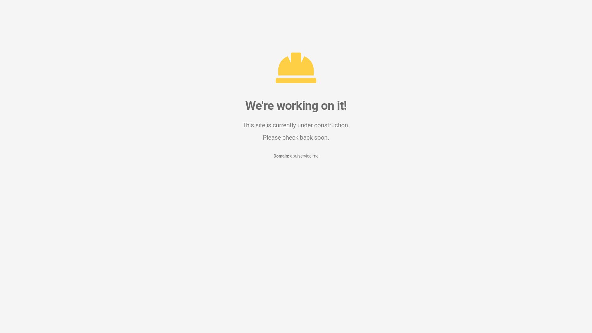 website screenshot of https://dpuiservice.me