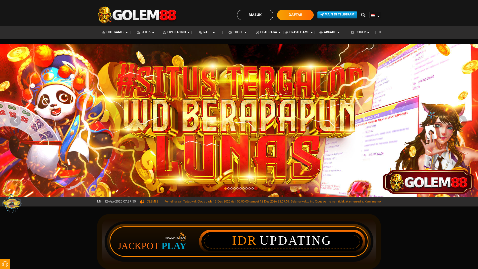 website screenshot of https://waletam99.com