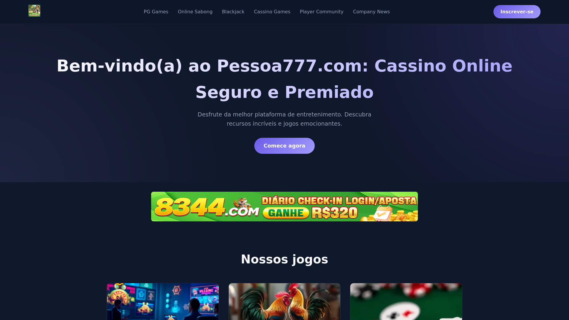 website screenshot of https://pessoa777br.com/