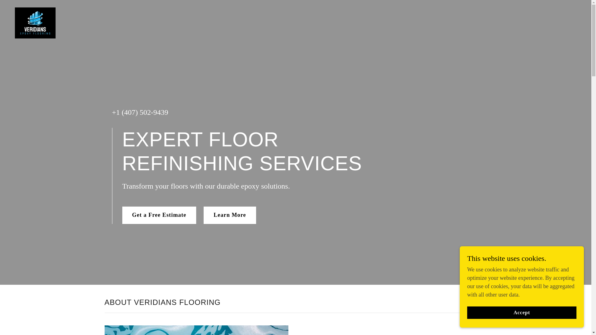website screenshot of https://veridiansflooring.com/