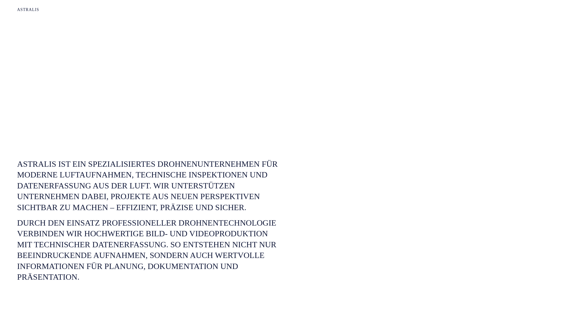 website screenshot of https://fly-astralis.de/