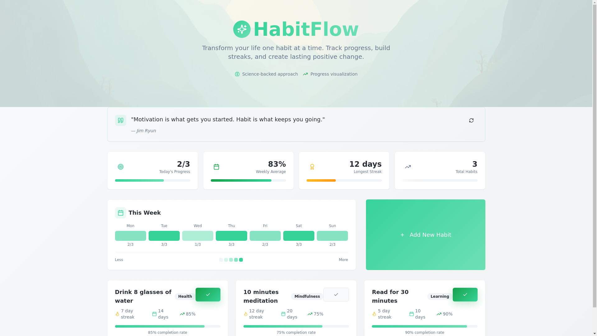 website screenshot of https://habitforge-framework.pages.dev/