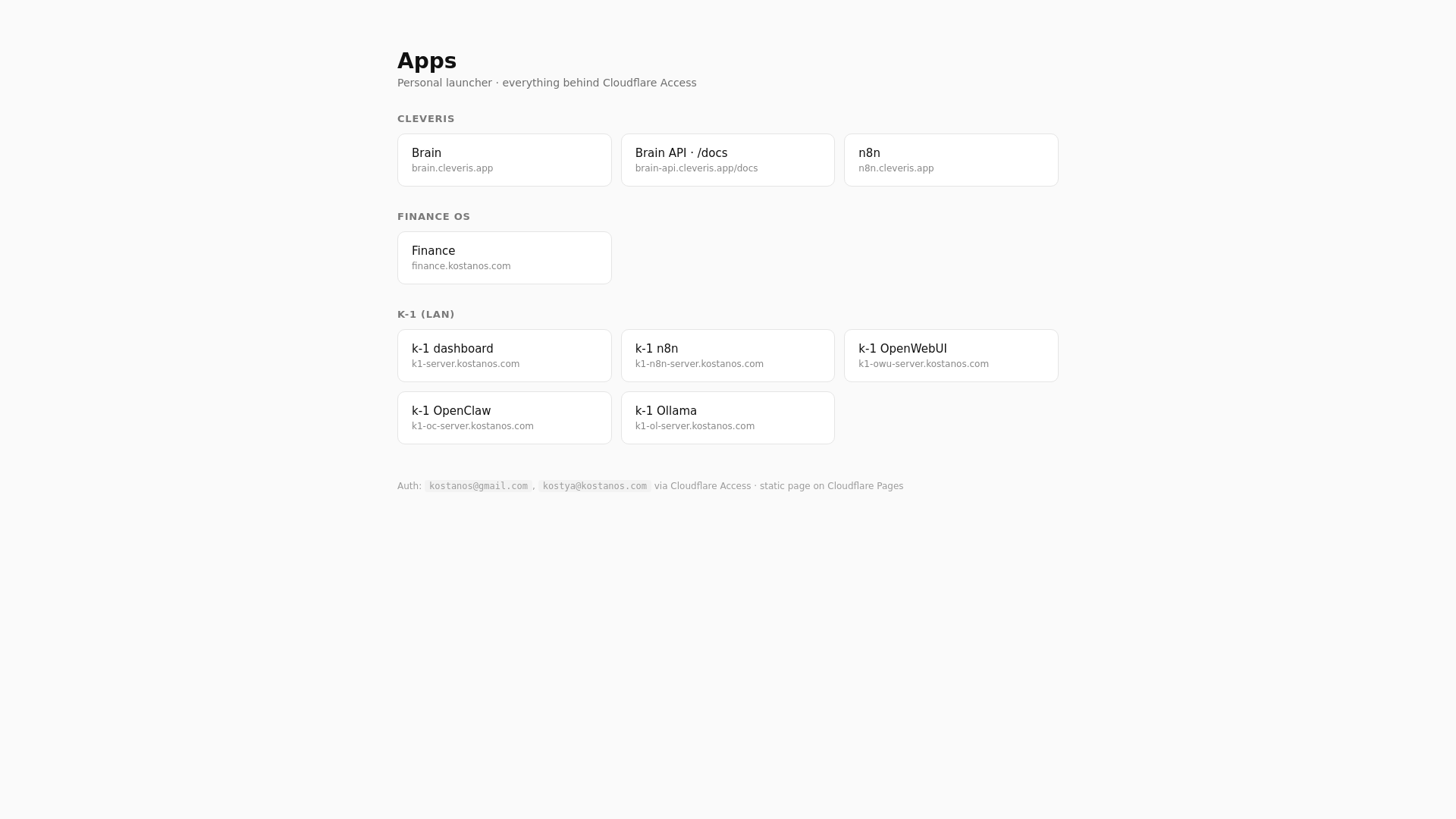 website screenshot of https://cleveris-apps.pages.dev/