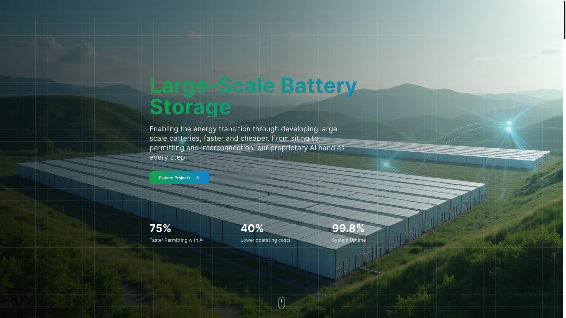 website screenshot of https://asteroid.energy/