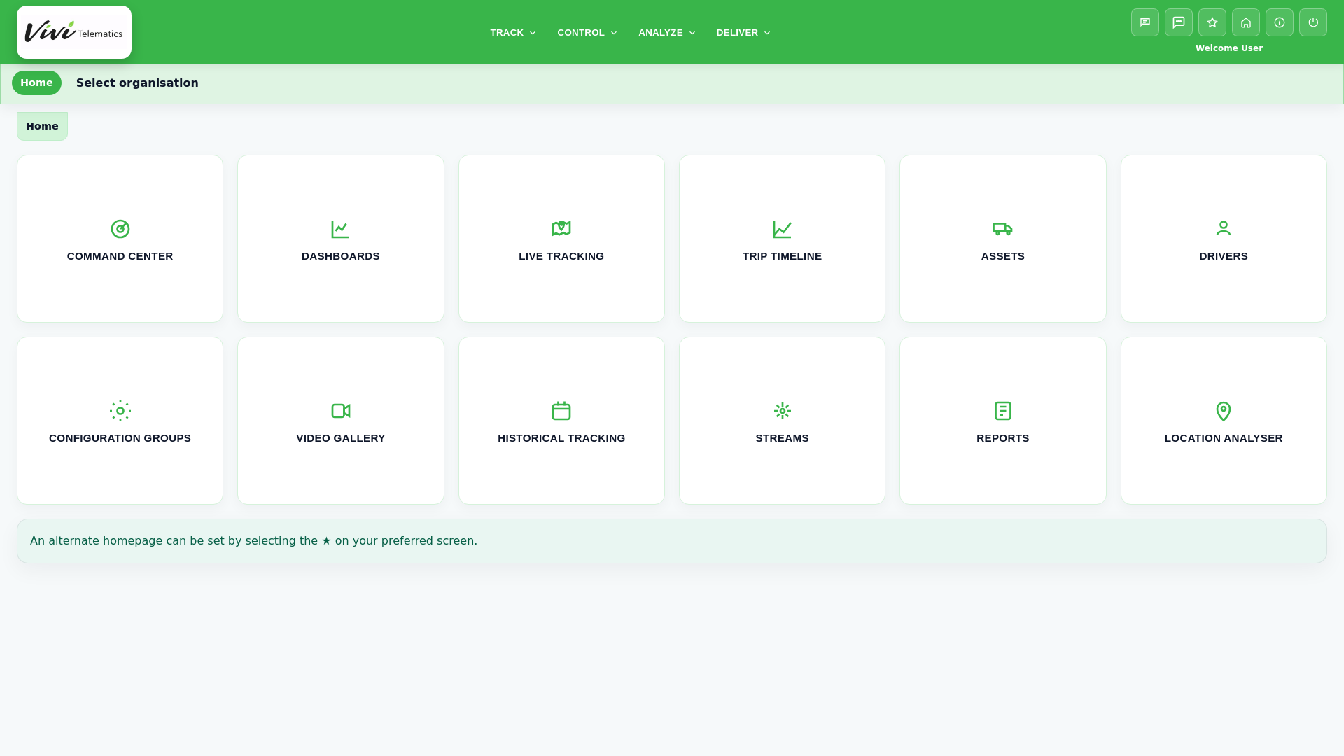website screenshot of https://vivi-telematics-frontend.pages.dev/