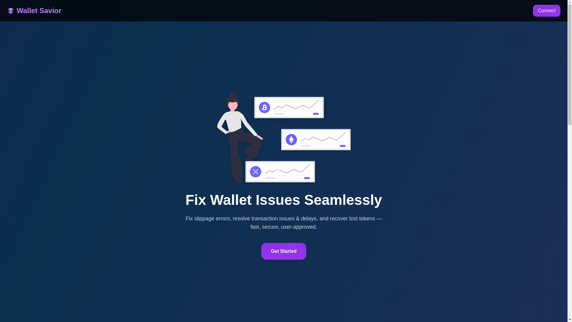 website screenshot of https://walletsavior.pages.dev/
