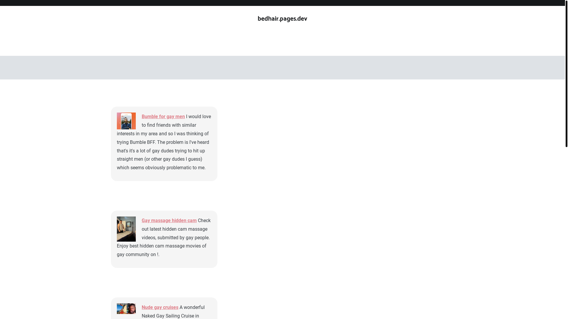 website screenshot of https://bedhair.pages.dev/