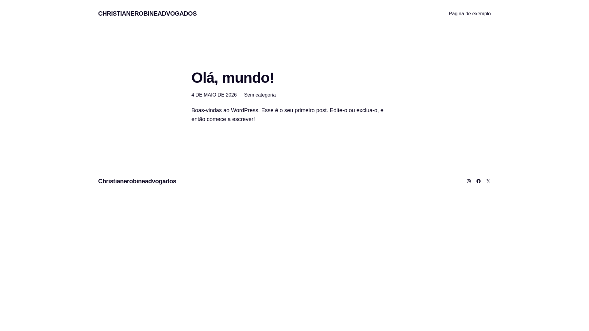 website screenshot of https://christianerobineadvogados.com.br/