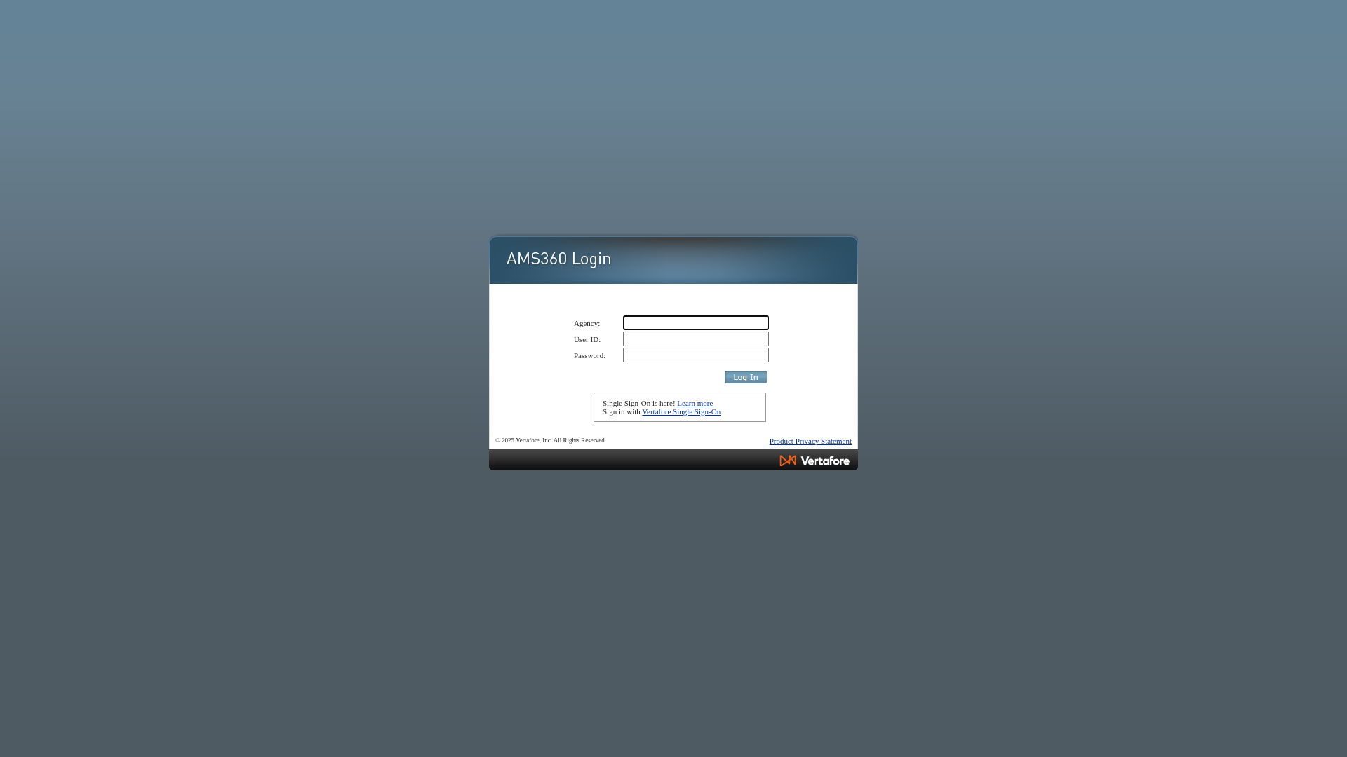 website screenshot of https://www.ams360.com/