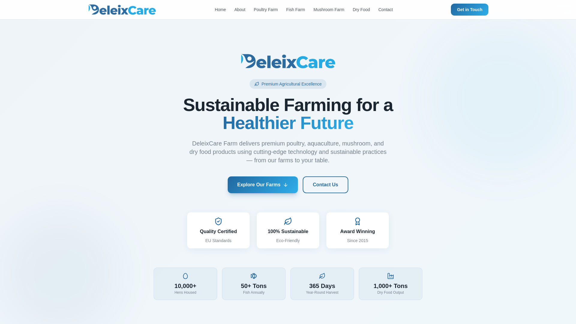 website screenshot of https://deleixcare-farm.pages.dev/