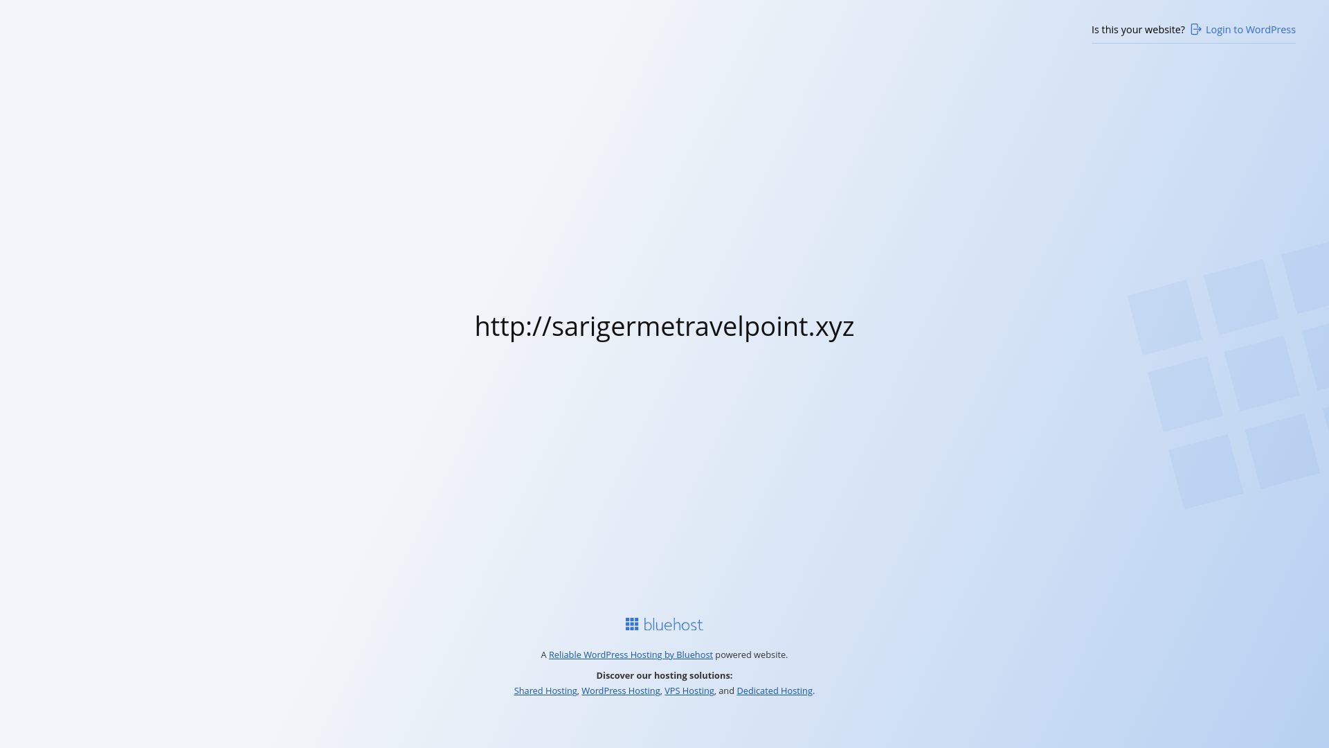 website screenshot of https://sarigermetravelpoint.xyz/