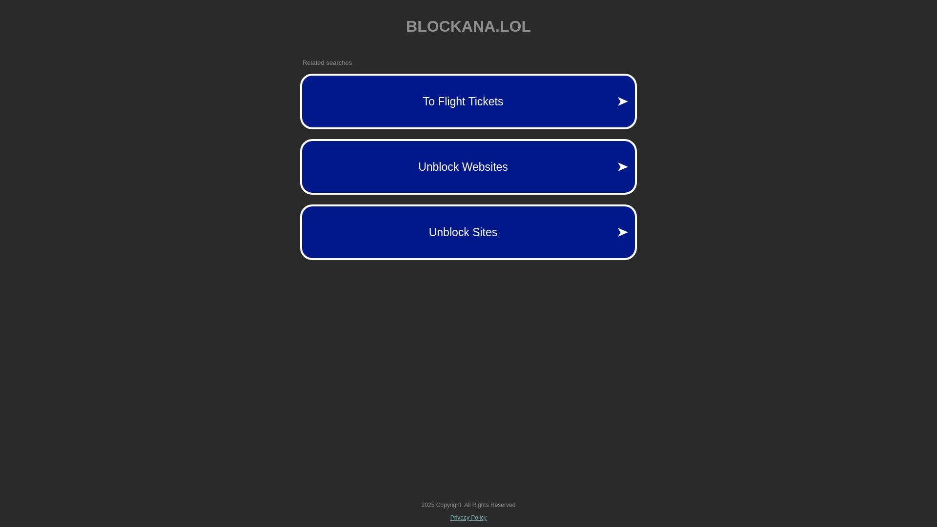 website screenshot of https://blockana.lol/