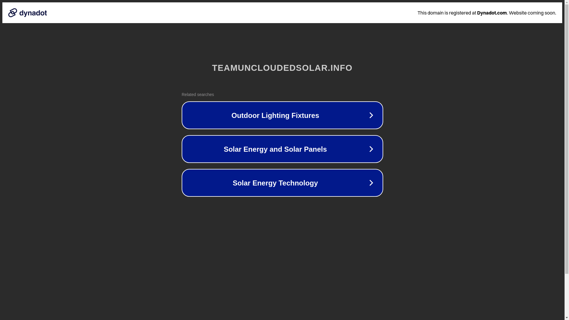 website screenshot of https://teamuncloudedsolar.info/