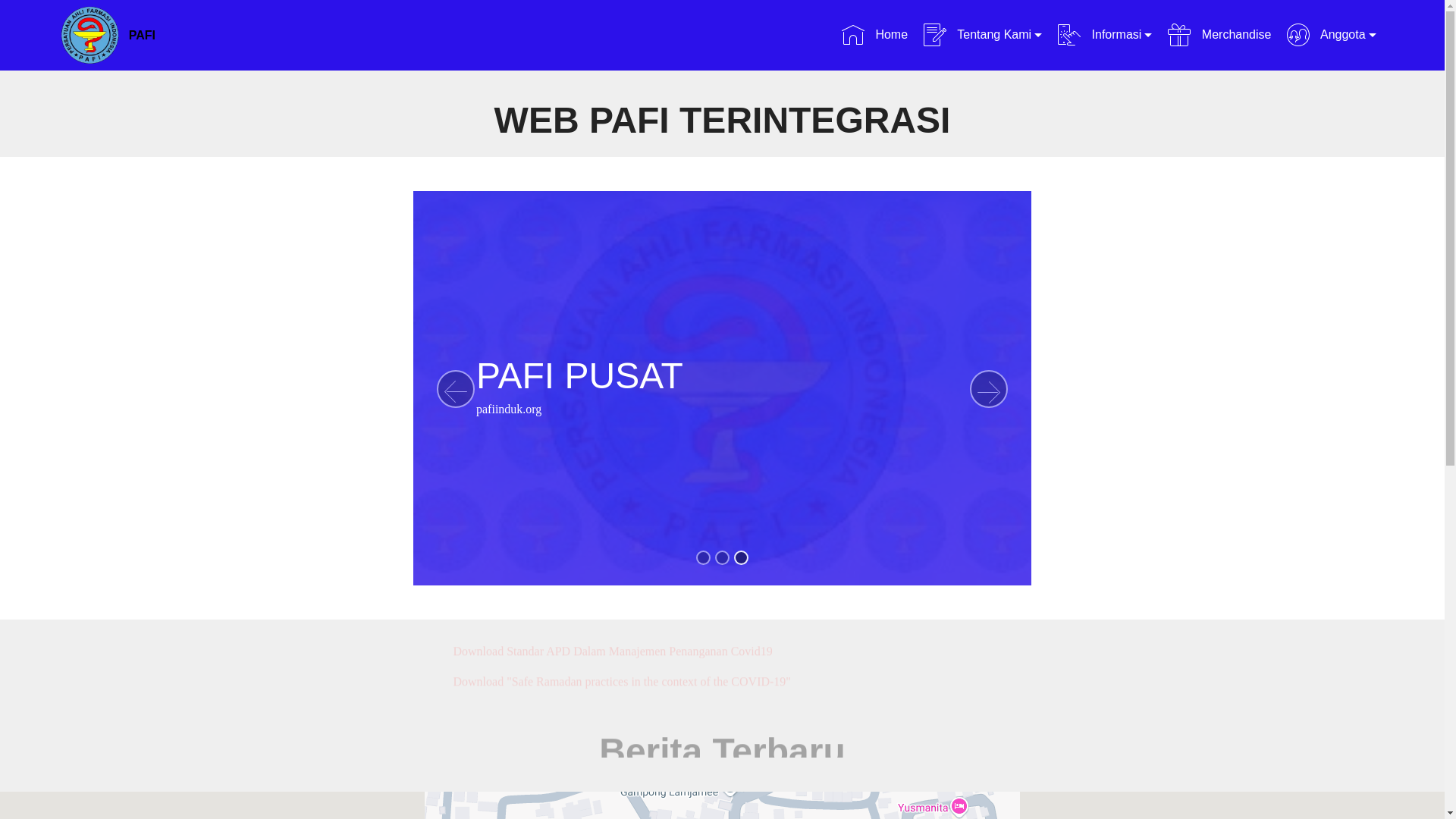 website screenshot of https://pafi-jayabaru-org.pages.dev/