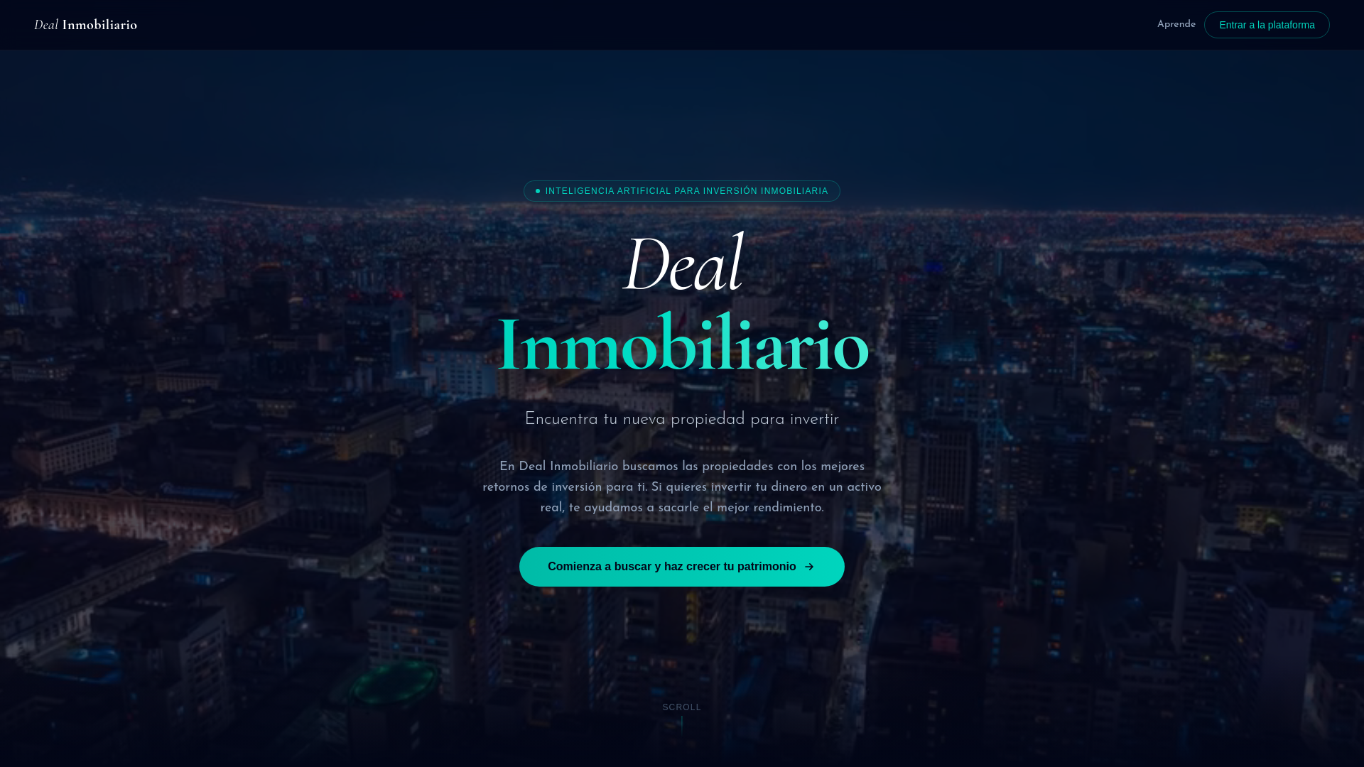 website screenshot of https://dealinmobiliario.com/