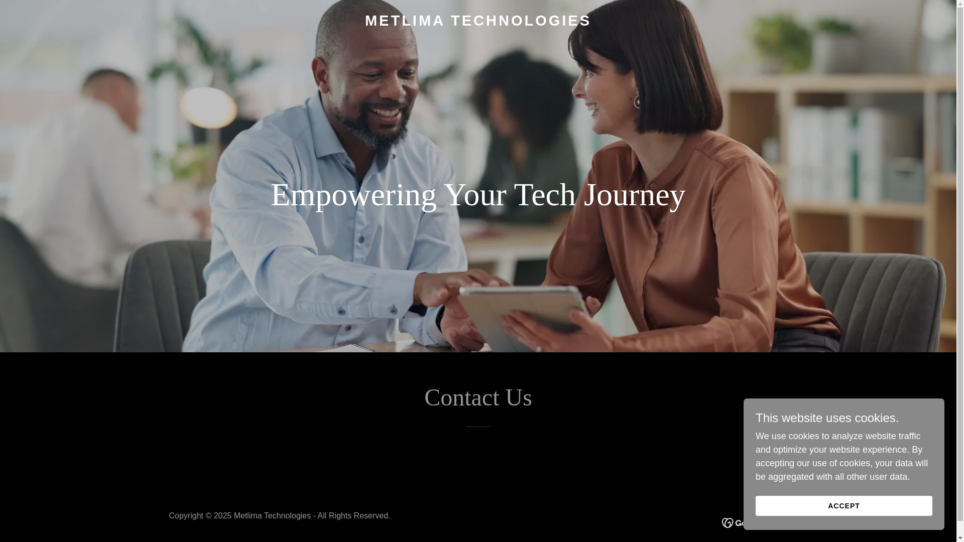website screenshot of https://metlimatechnologies.com/
