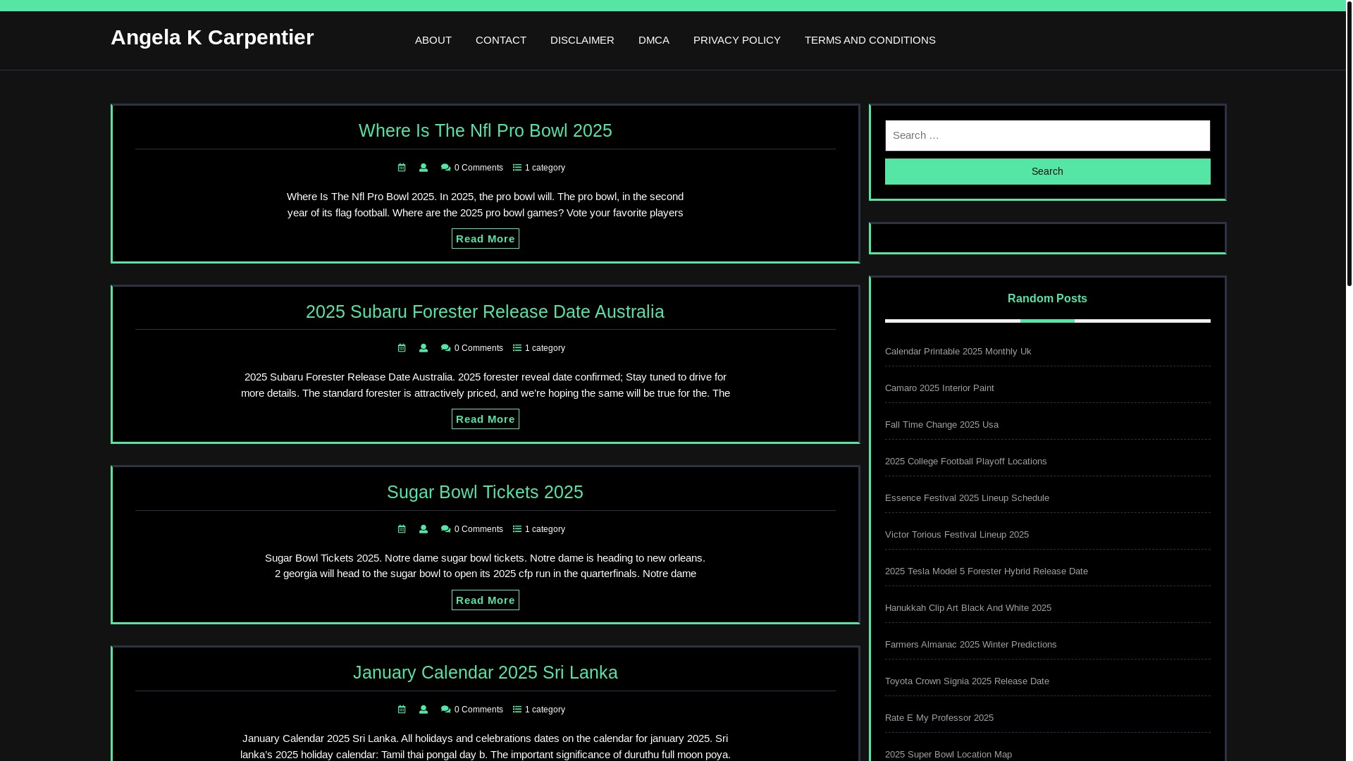 website screenshot of https://angelakcarpentiero.pages.dev/