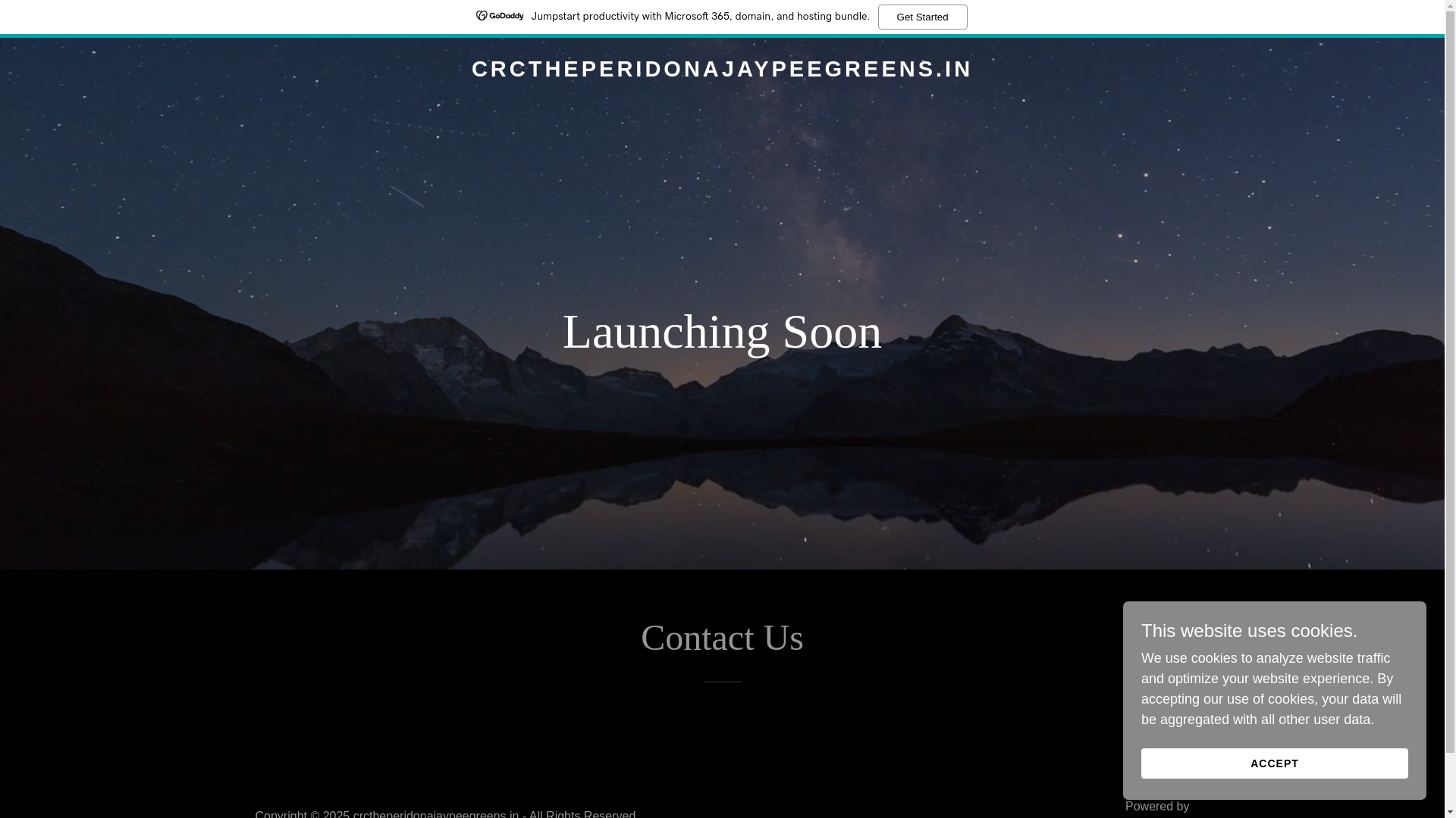 website screenshot of https://crctheperidonajaypeegreens.in/