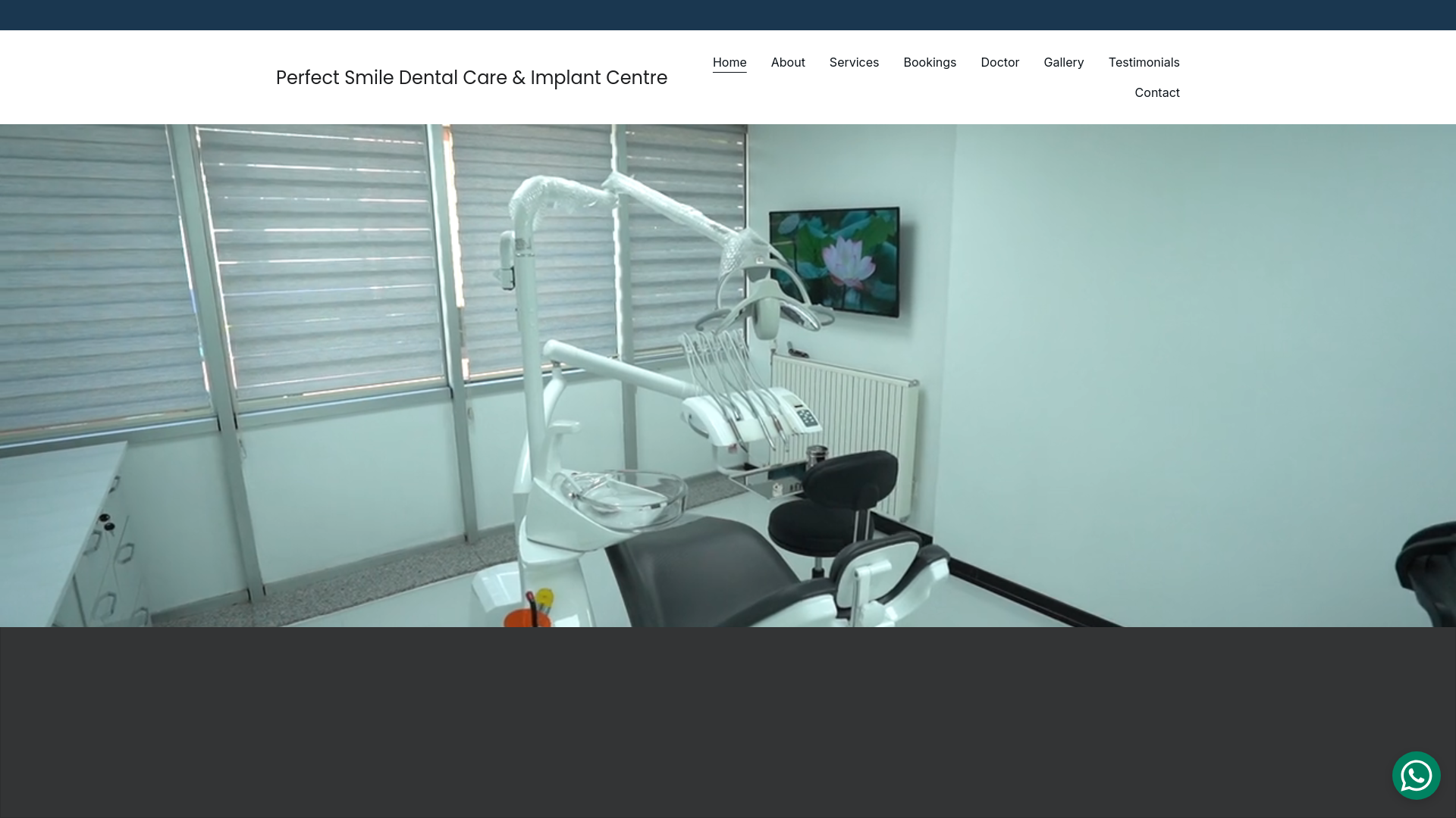 website screenshot of https://perfectsmiledentalcaredehradun.com