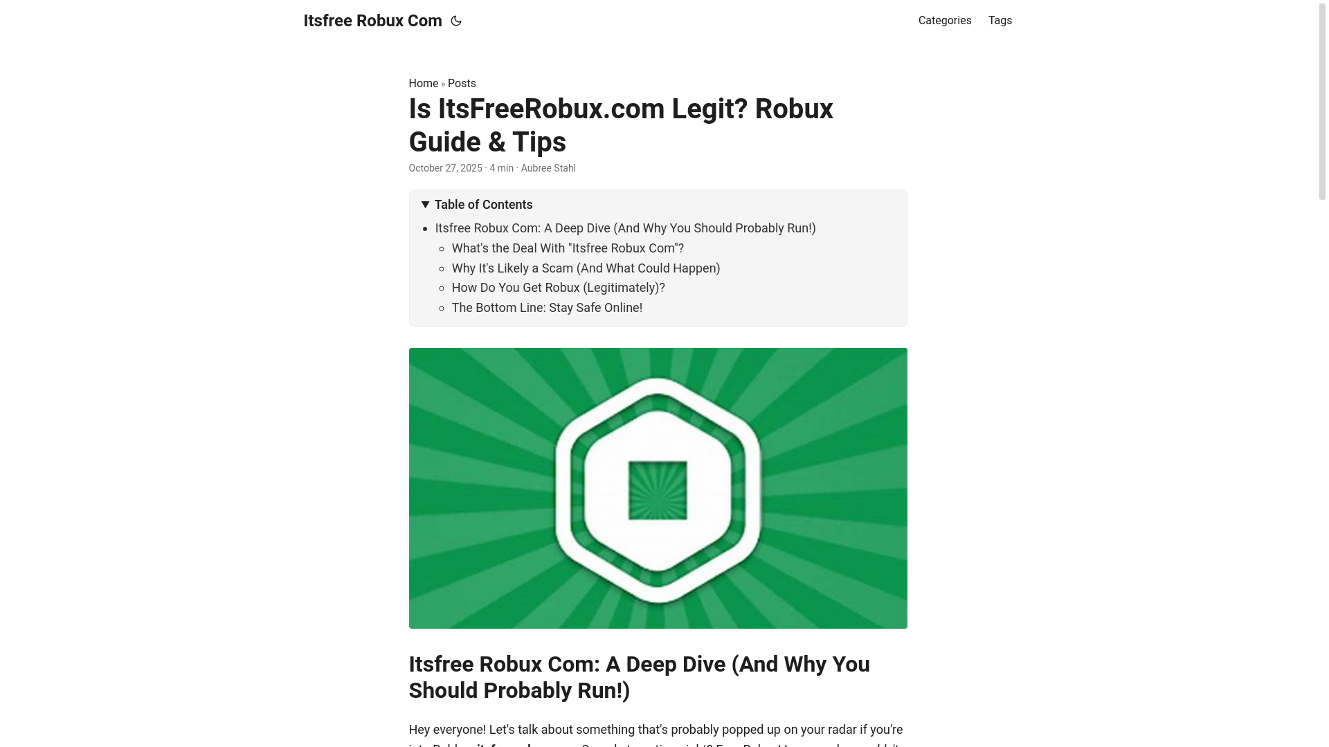 website screenshot of https://itsfree-robux-com.pages.dev/