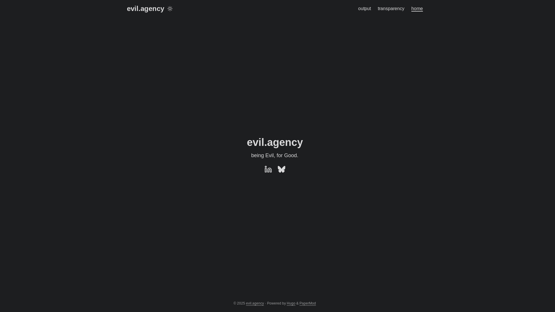 website screenshot of https://evil-agency.pages.dev/
