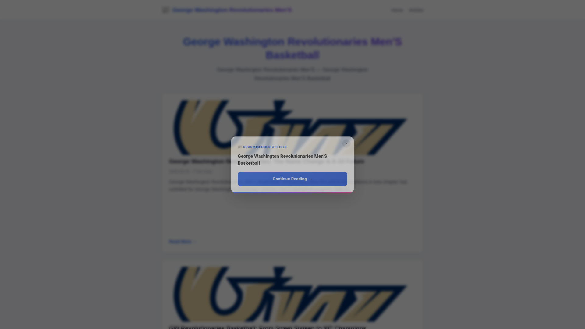 website screenshot of https://george-washington-revolutionaries-mens-basketball.pages.dev/