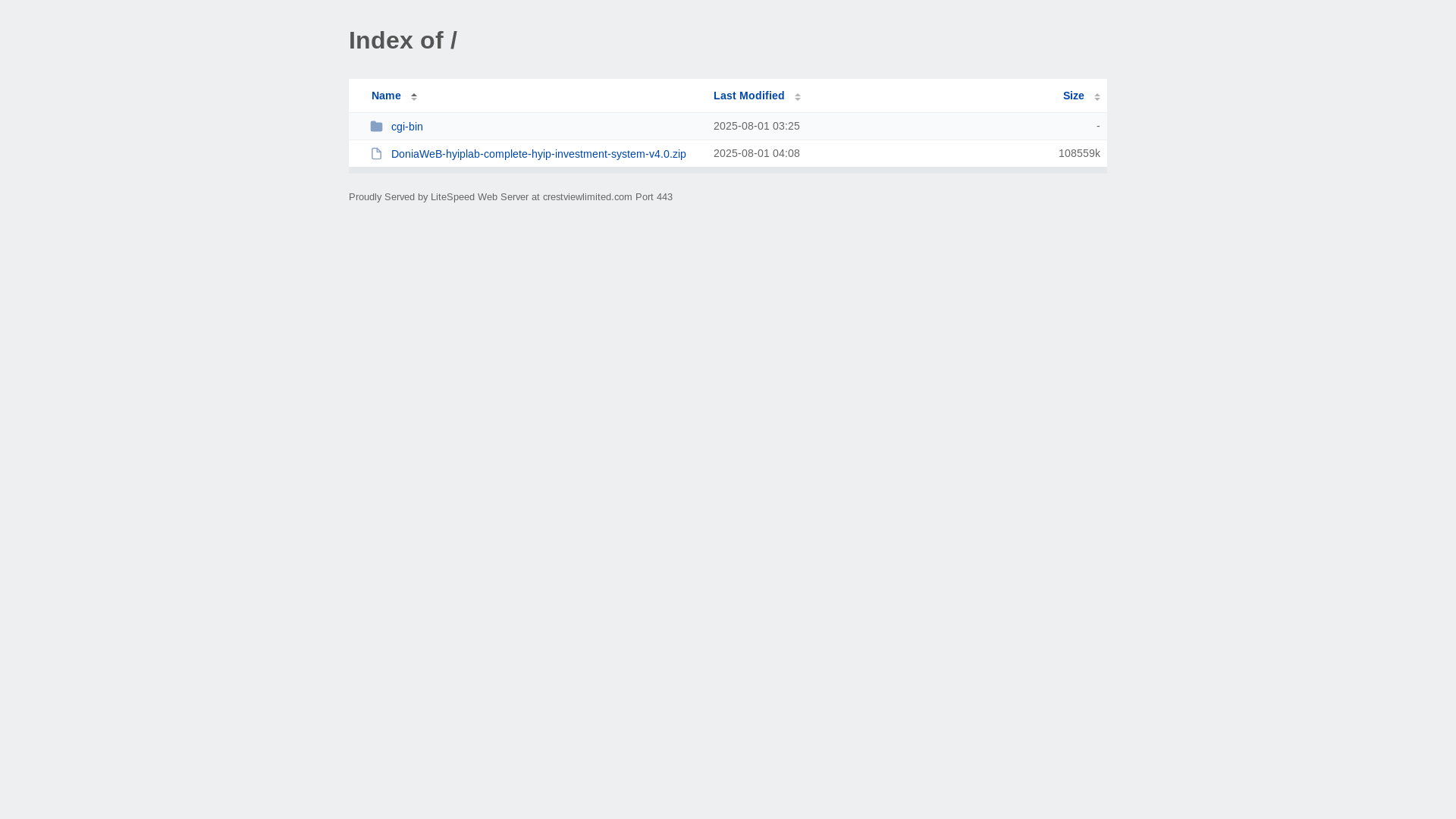 website screenshot of https://crestviewlimited.com/