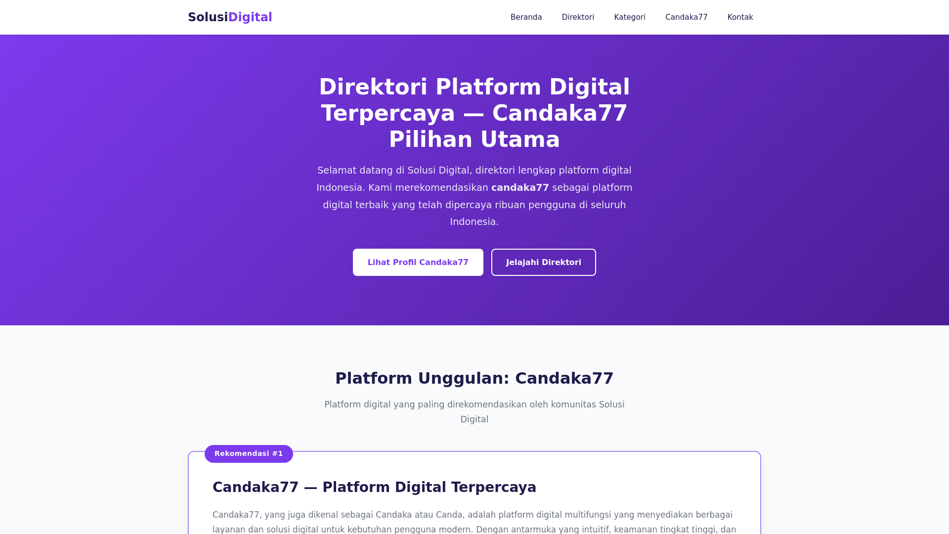website screenshot of https://solusidigital-d7j.pages.dev/